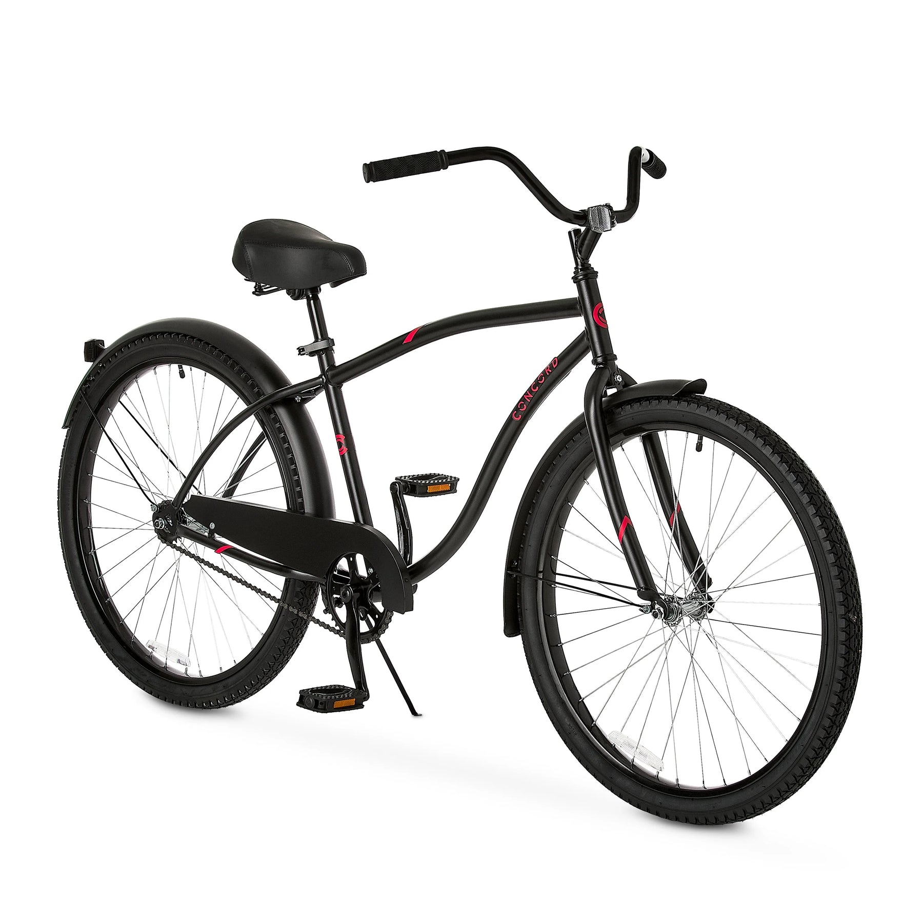 Concord 26" Pacifica Cruiser Bike, Fits Riders 5'0"+, Black, Men'S