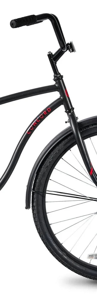 Concord 26" Pacifica Cruiser Bike, Fits Riders 5'0"+, Black, Men'S